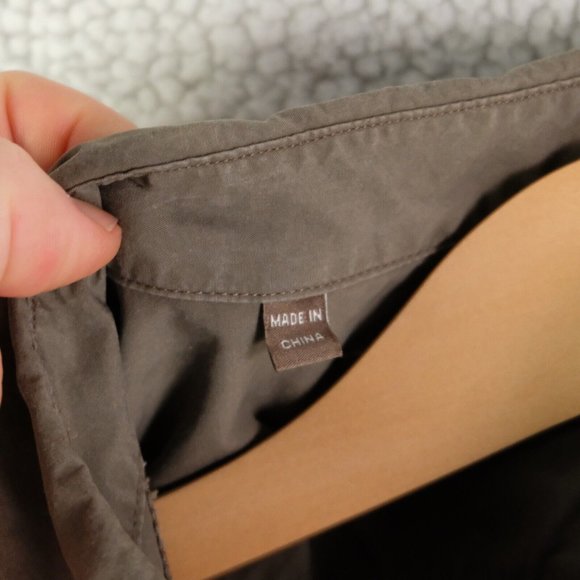 7 Diamonds Shirt Mens Large Brown Button Up Safari Pockets Outdoor Stretch - Picture 9 of 12